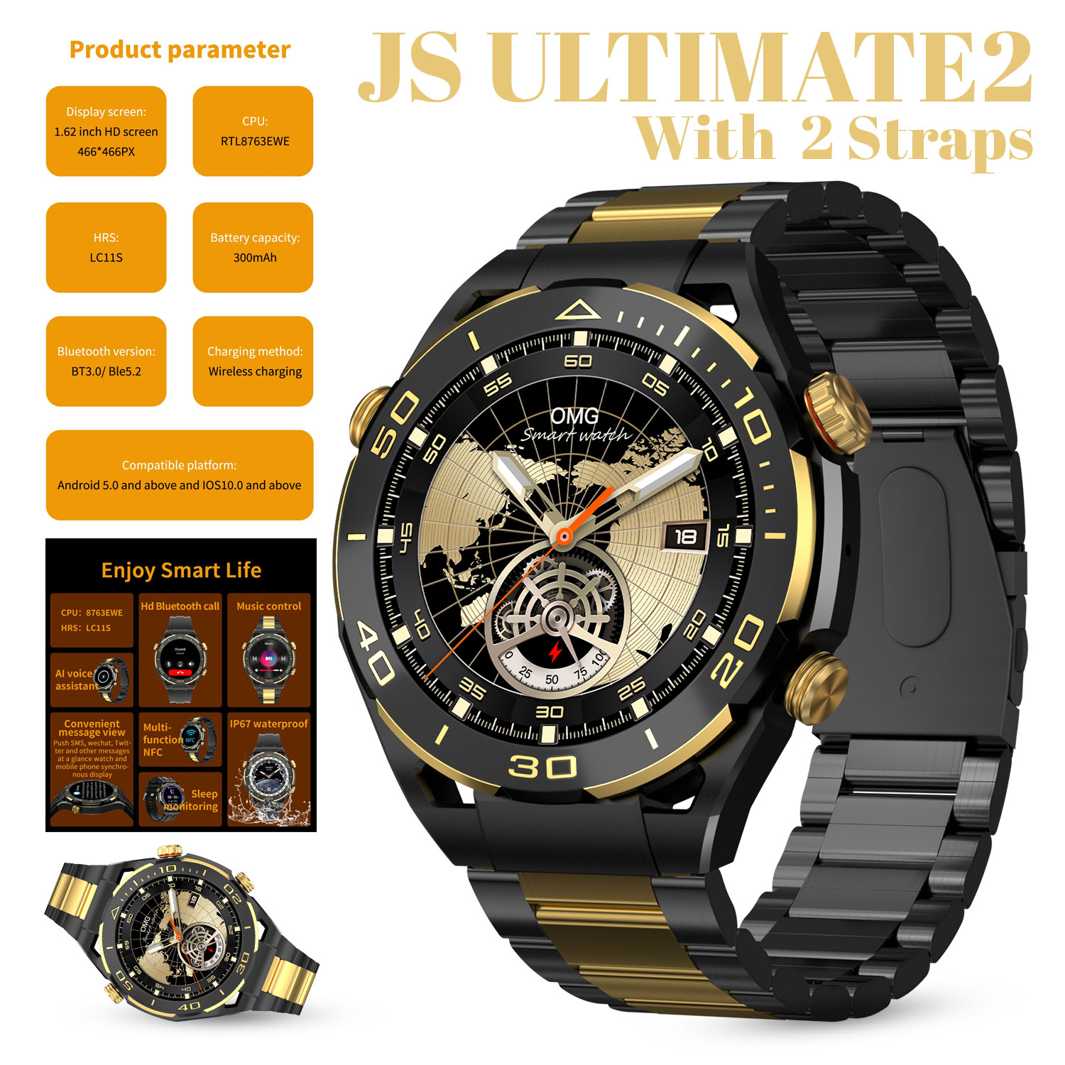 JS ULTIMATE2 SMART WATCH
