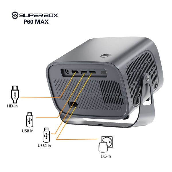 SUPERBOX P60 max Android smart 4k 1080p Projector - Image 2